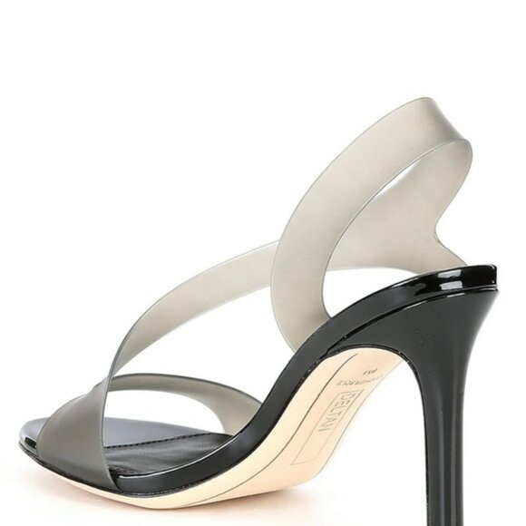 Deltan Tinsley Clear Vinyl Peep Toe Heels👠 - Picture 5 of 11
